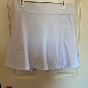 White tennis skirt